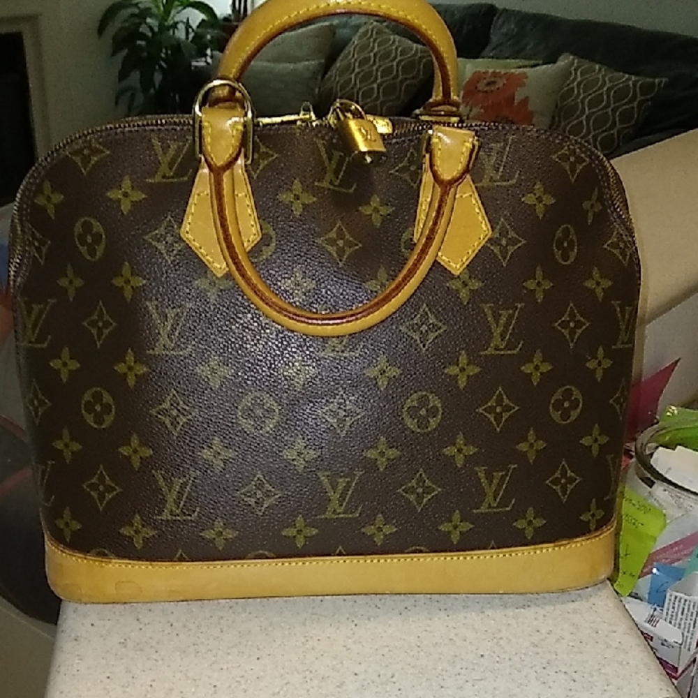 Louis Vuitton Monogram Brown and Gold Satchel